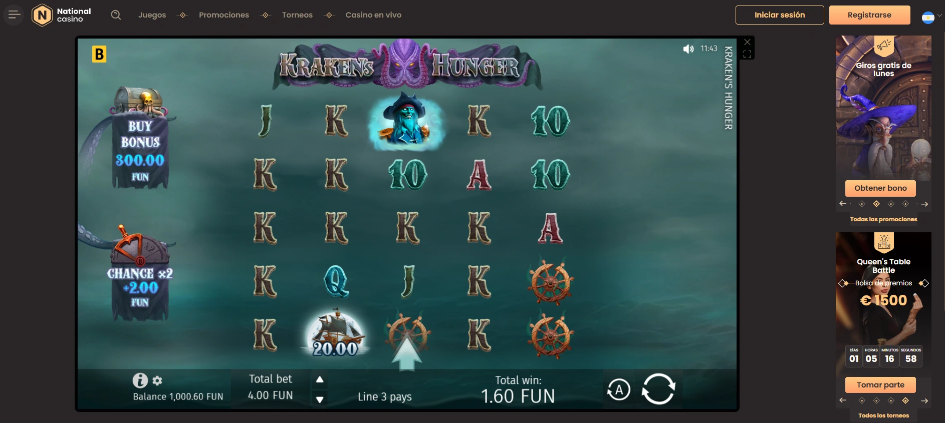 Krakens Hunger slot